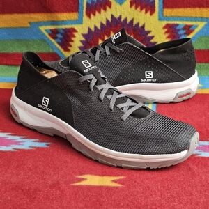 Salomon Mens Size 13 Tech Lite Gray Black Outdoor Casual Sneakers Shoes 409857